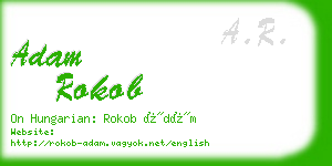 adam rokob business card